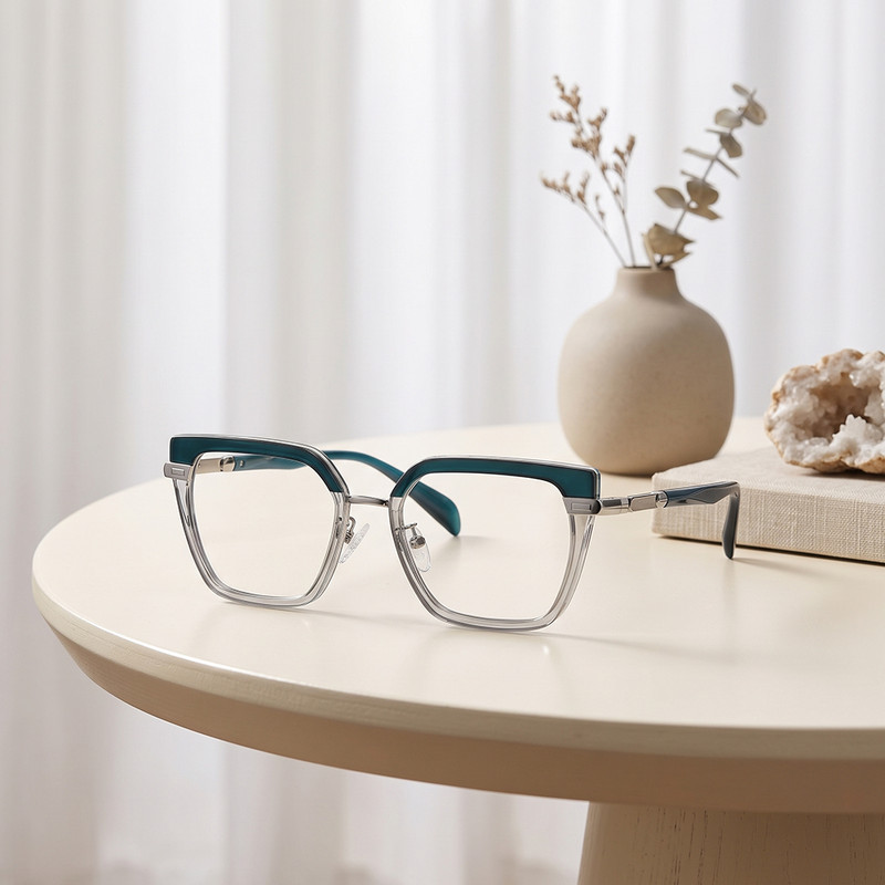 فریم عینک طبی زنانه به همراه کاور آفتابی آلبرت وگ مدل CG3201C653-P113 Polarized Double Switch
