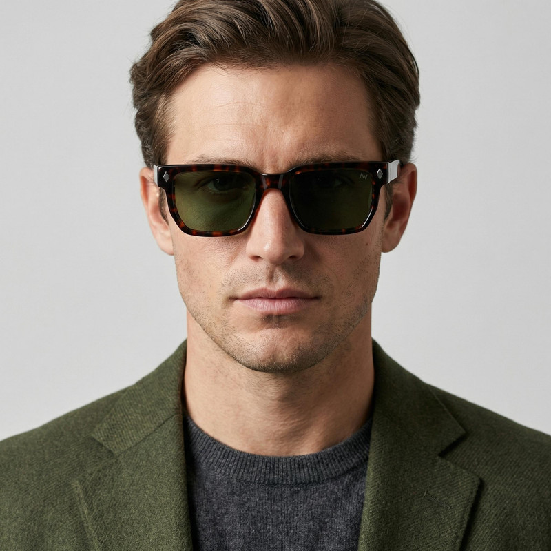 عینک آفتابی ویفرر (Wayfarer) آلبرت وگ مدل SZ8107 Tortoise Fern