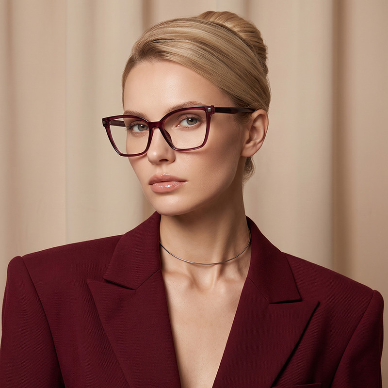 فریم عینک طبی آلبرت وگ مدل CG7802C640-P115 Polarized Double Switch به همراه کاور آفتابی