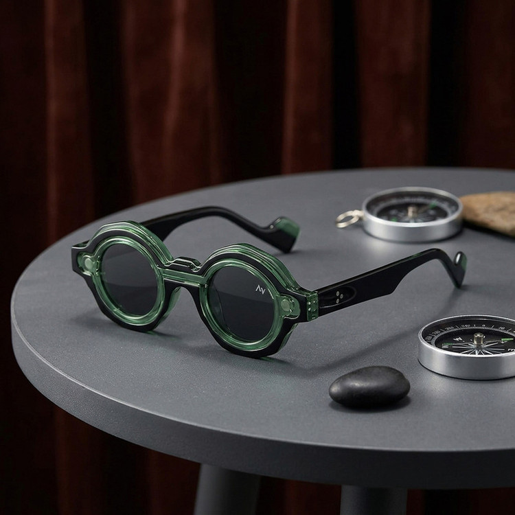 فریم عینک طبی آلبرت وگ مدل SZ3005 C2 Polarized Double Switch به همراه کاور آفتابی