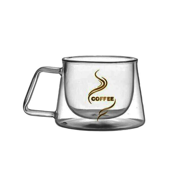 لیوان مدل دوجداره طرح کافی کد 250