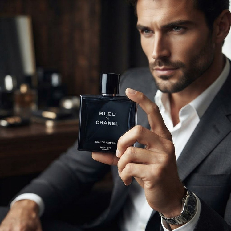 ادو پرفیوم مردانه هیوِن مدل بلو د چنل BLUE CHANEL حجم 100 میلیلیتر، با رایحه چوبی و معتدل،ماندگاری زیاد و پخش بوی قوی